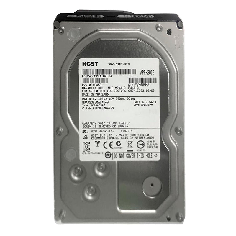 Disco Duro HGST 3TB 7200RPM SATA 3.5" - Ideal para NAS y RAID