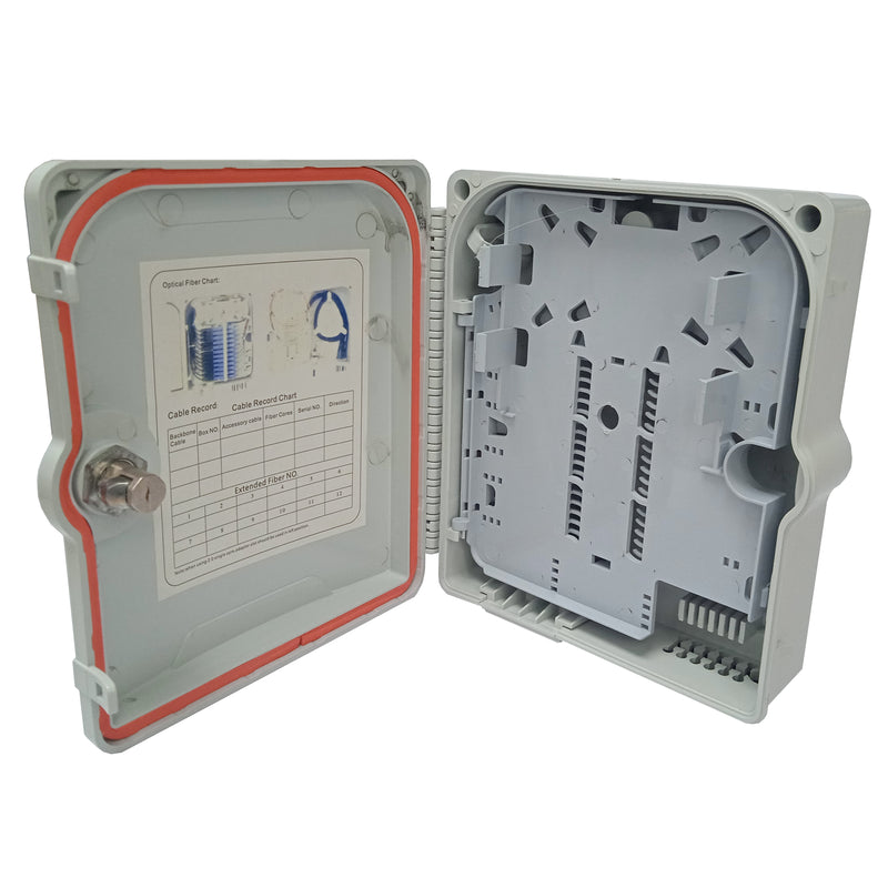 Caja de Empalme NAP de 8 Hilos para Fibra Óptica FTTH - IP66