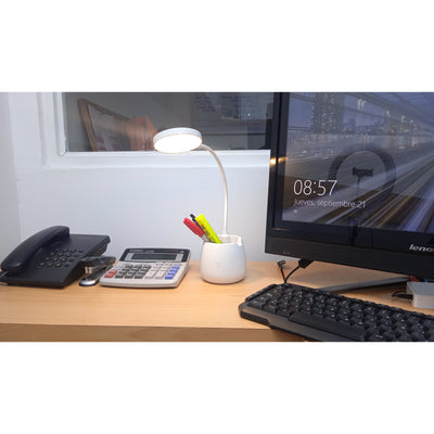 Lámpara Led Recargable USB Portalapices para Escritorio 826