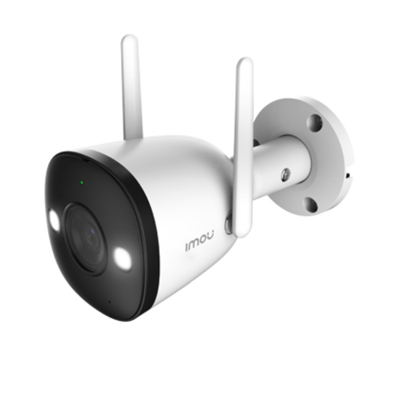Cámara IP Tipo Bala 2MP con Lente de 2.8mm, Visión Nocturna de 30m, Slot Micro SD hasta 256GB, WiFi 2.4GHz, IP67