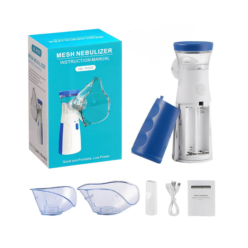 Nebulizador Portátil USB 2 Mascarillas Niño Adulto