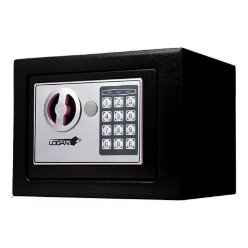 Caja Fuerte Digital Logan Negra Compacta (23x17x17 cm)