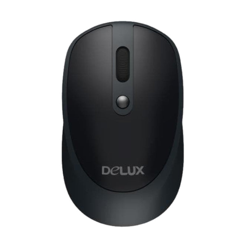 Mouse Inalámbrico Delux M366 1600 DPI Negro con 3 Botones