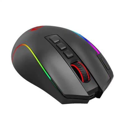 Mouses Redragon Inalambrico Predator Pro Rgb 8000 Dpi Con 9 Botones Programables Y 7 Modos Retroiluminados, Bt Y 2.4G, Software Compatible Con Teclas Diy
