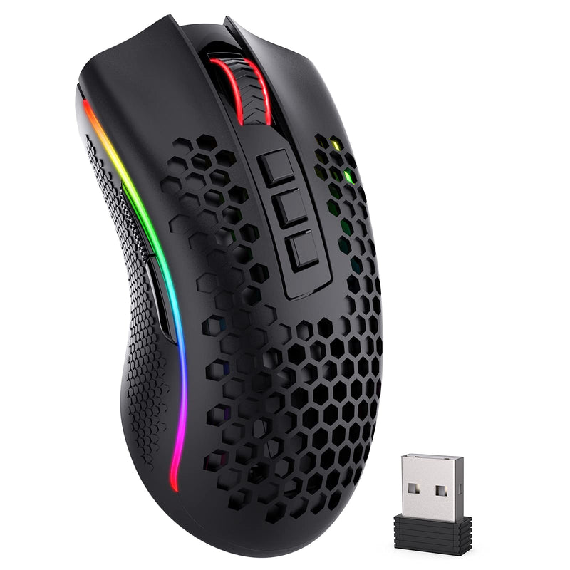 Mouse Storm Pro RGB Inalambrico Y Cableado USB M808-KS