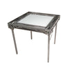 Mesa Plegable de Dominó con Luz LED - Tope Gris