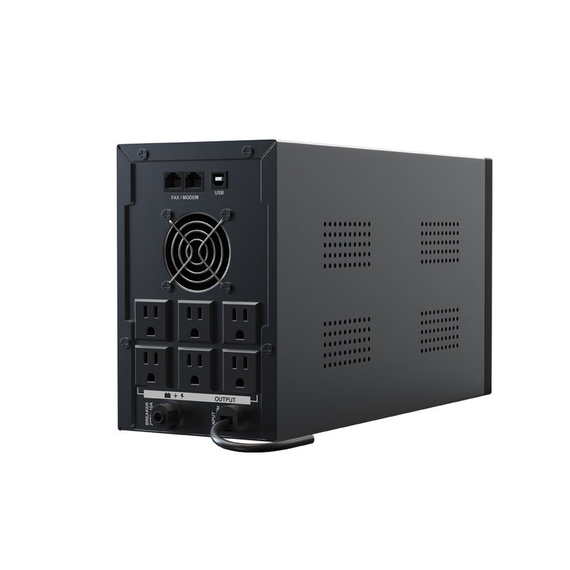 Ups MARSRIVA Smart Line Interactivo 2000VA 1200W Pantalla Led 6 Tomas