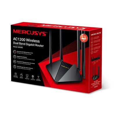 Router Mercusys MR30G WiFi Gigabit Doble Banda AC1200: Conexiones Ultra Rápidas y Amplia Cobertura