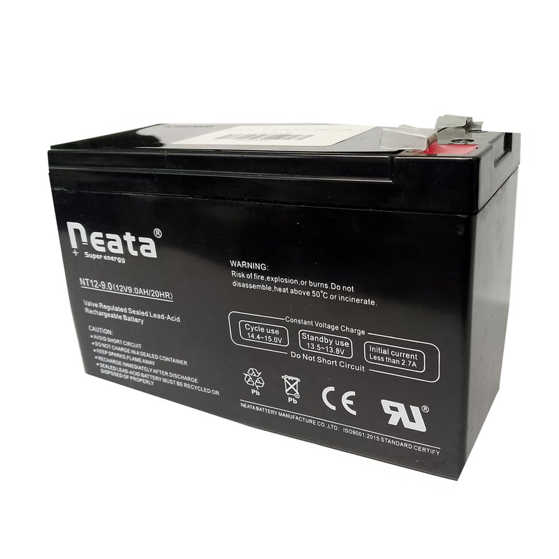 Baterías Neata 12V 9Ah para Sistemas de Seguridad, UPS, CCTV y Alarmas