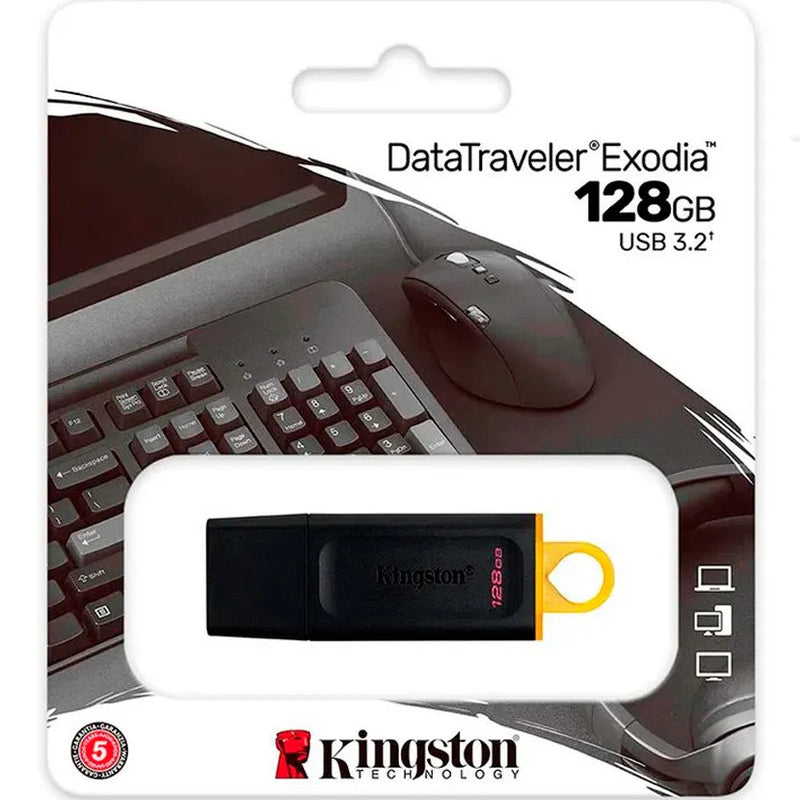 Pendrive Kingston Exodia 128 GB - Pen-King-128GB