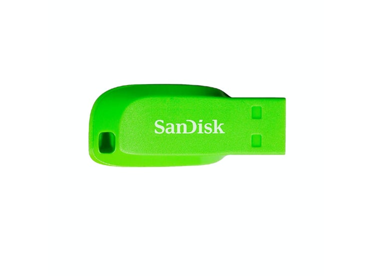 Pendrive USB SanDisk de 16GB en Color Verde - Almacenamiento Portátil y Seguro con Protección de Datos