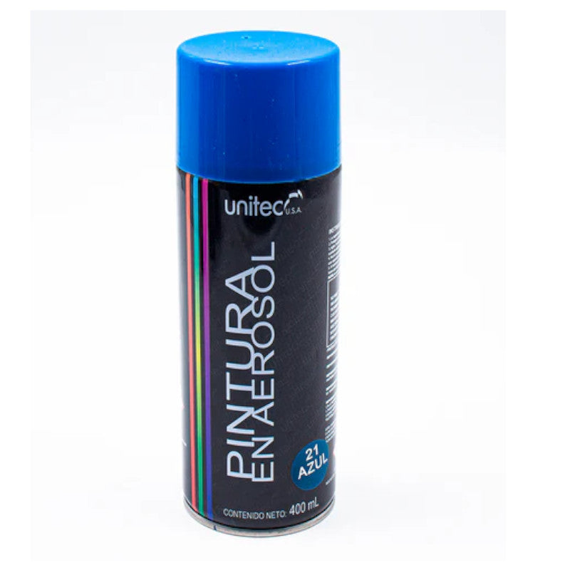 Pintura En Spray - Aerosol UNITEC 400G Color Azul  