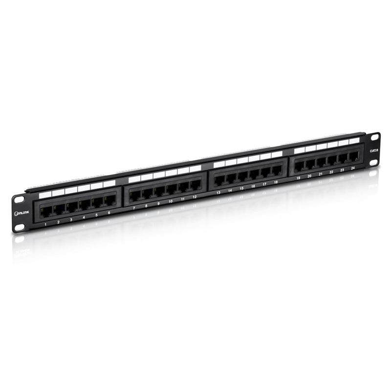 Patch Panel 24 Puertos ONLINK 19" 1U Categoria 6 Para Rack
