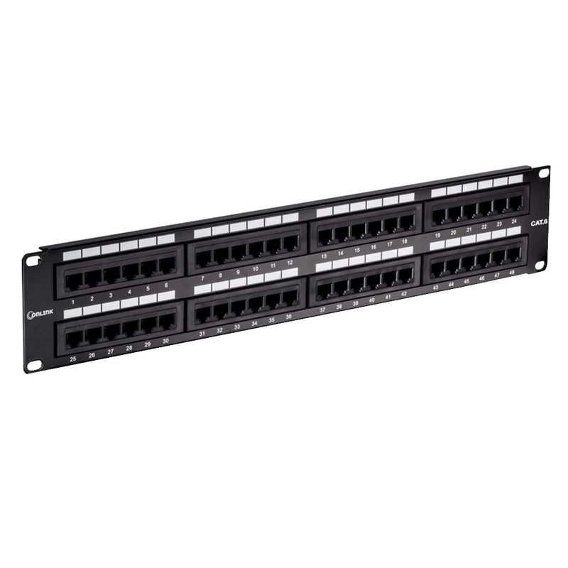 Patch Panel 48 Puertos ONLINK 19" 1U Categoria 6 Para Rack