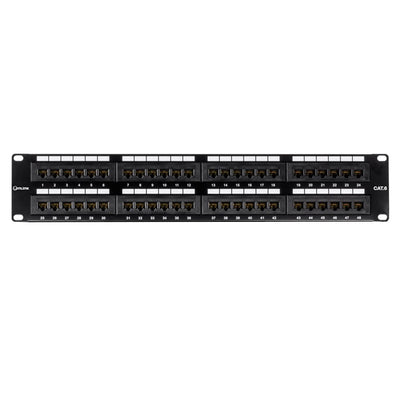 Patch Panel 48 Puertos ONLINK 19" 1U Categoria 6 Para Rack