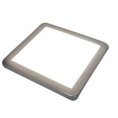 Panel LED Cuadrado Empotrable Satinado de 12W 6400K Luz Blanca Fría