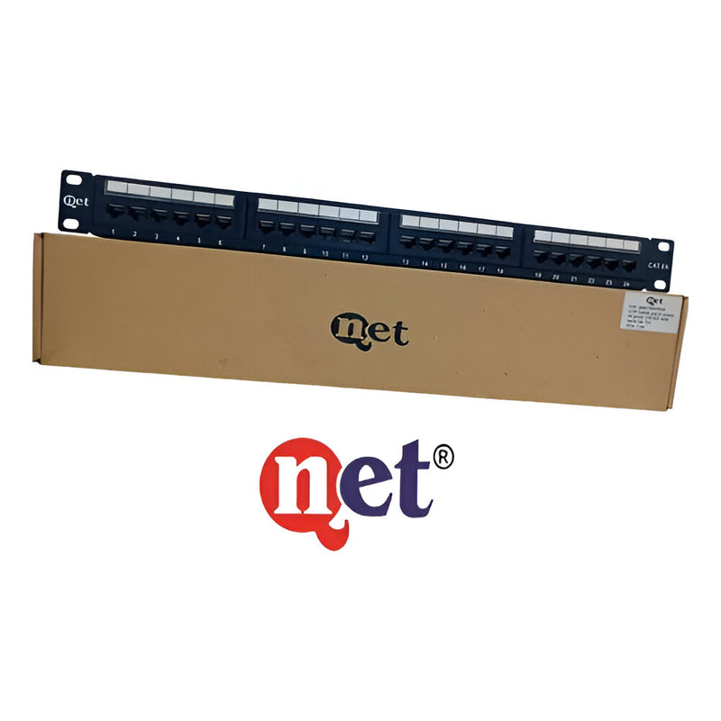 Patch Panel Cat 6A 24 Puertos Preconfigurado Qnet