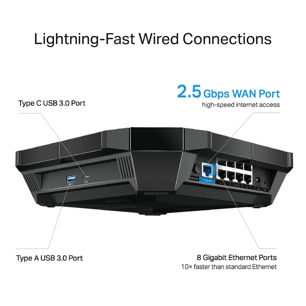 Router TP-Link AX6000 WiFi 6 Doble Banda Gigabit