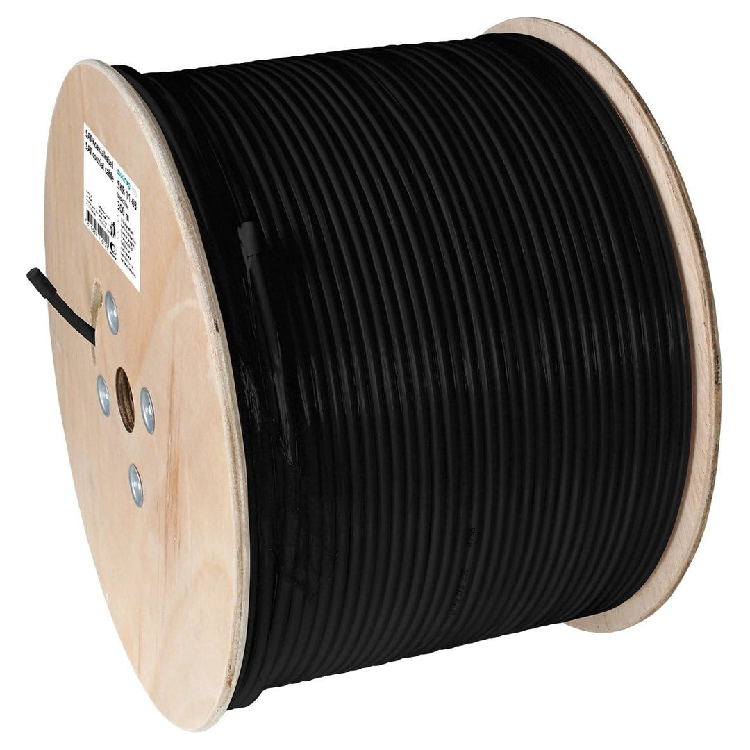 Cable Siamés Coaxial RG59 CCA para Transmisión de Datos y Corriente - 305M STC-RG59S-305