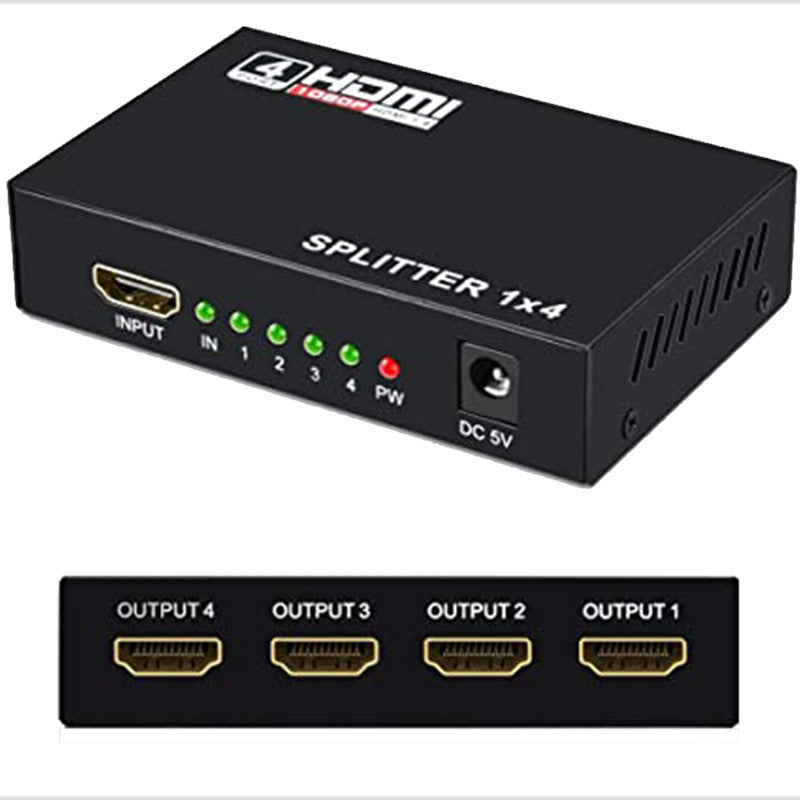 Divisor HDMI 1 entrada a 4 salidas 4K