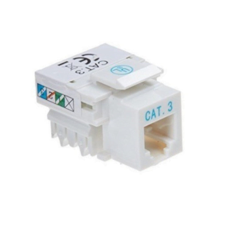 Conector Jack RJ11 Cat3 G-Jack11 de Netlinks para Cableado Estructurado