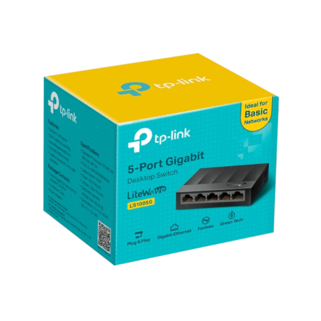 Switch TP-Link de Escritorio Gigabit de 5 Puertos LS1005G