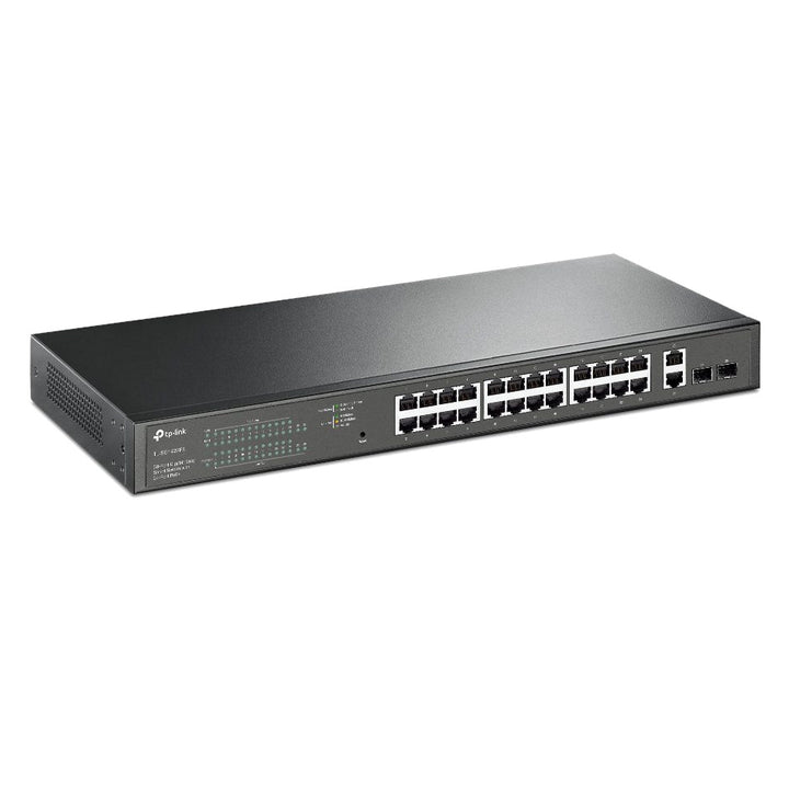 Switch Inteligente TPLINK de 28 Puertos Gigabit con 24 POE+ y 2 SFP para Gestión Avanzada de Redes