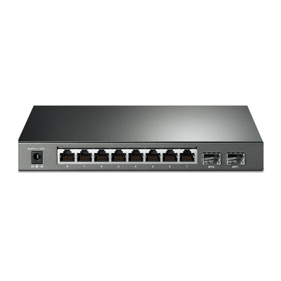 Switch Inteligente TP-Link Gigabit de 10 Puertos con 8 Puertos POE+ y 2 SFP para Gestión Avanzada