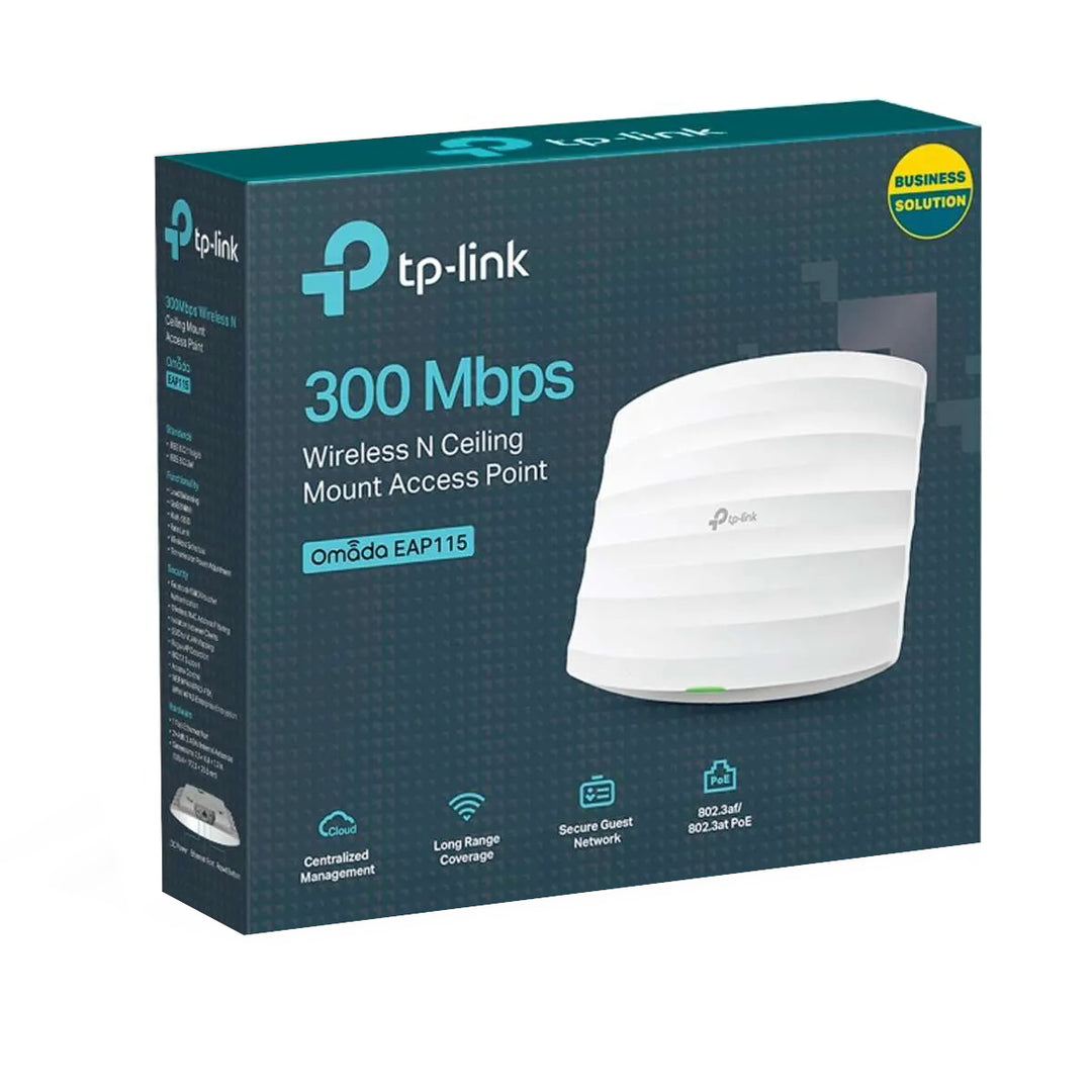 Punto de Acceso TP-Link OMADA EAP115 para Montaje en Techo