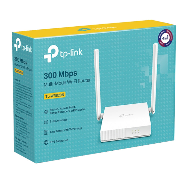 Router Inalámbrico TP-Link TL-WR820N de 300 Mbps para Conexiones Rápidas y Seguras