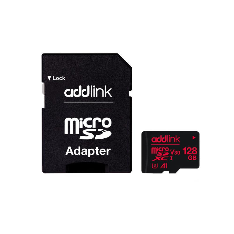 Memoria Micro Sd Addlink 128Gb Uhs1 V30 U3 A1+ Adaptador