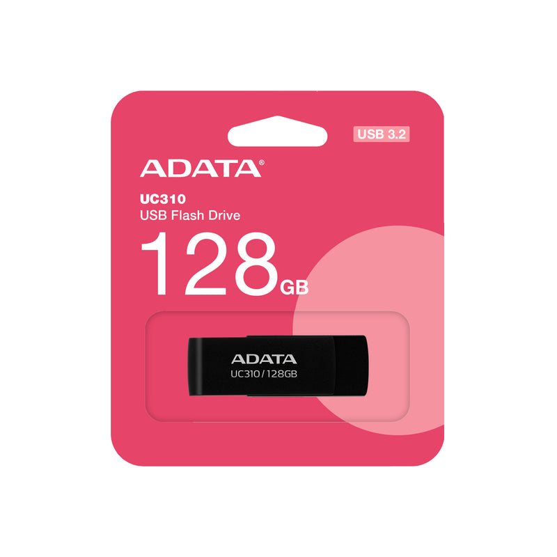 Pendrive ADATA UC310 128GB USB 3.2 Color Negro