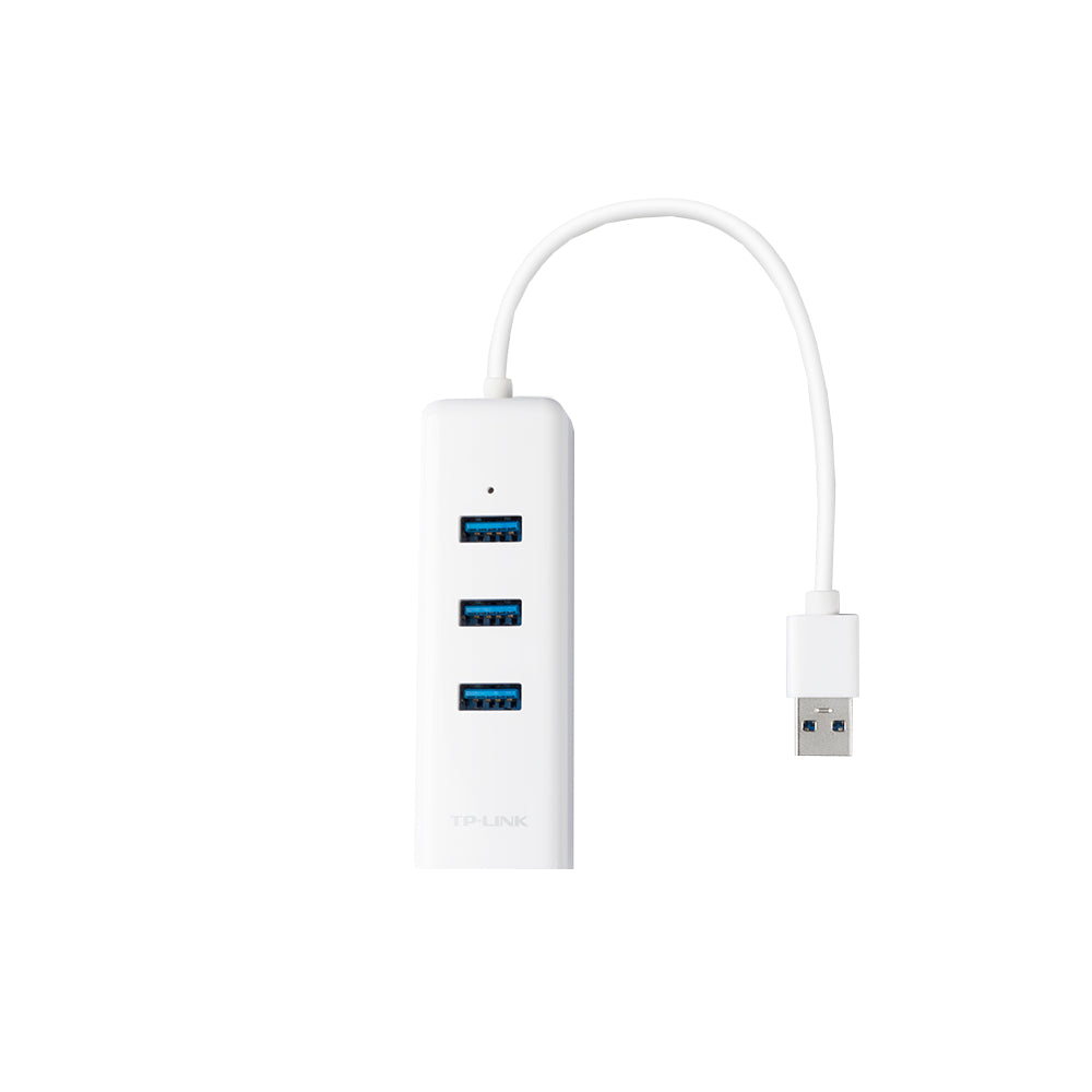 Hub Adaptador Tp-Link con 3 Puertos USB 3.0 y Conexión RJ45 Ethernet Gigabit