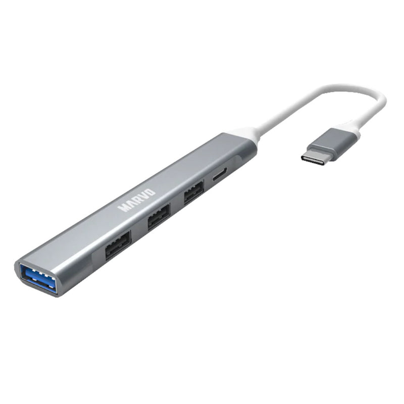 Hub Multipuerto Marvo 4 Puerto Usb 3.0 2.0 Tipo C