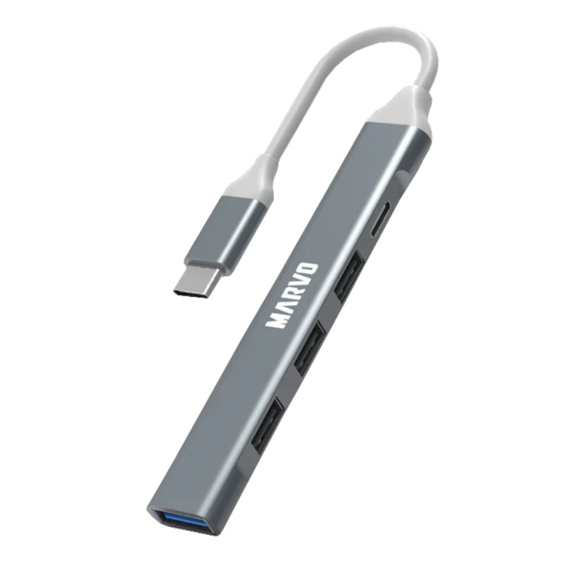 Hub Multipuerto Marvo 4 Puerto Usb 3.0 2.0 Tipo C