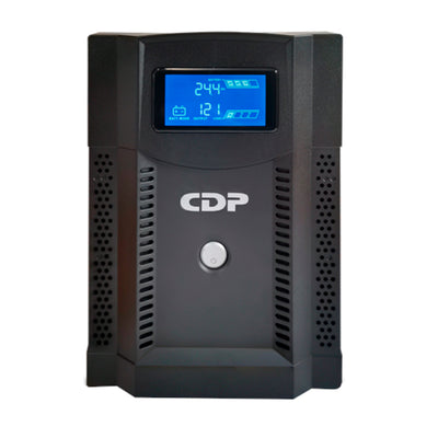UPS de respaldo CDP 2000VA / 1400W, 8 Tomas, Pantalla LCD