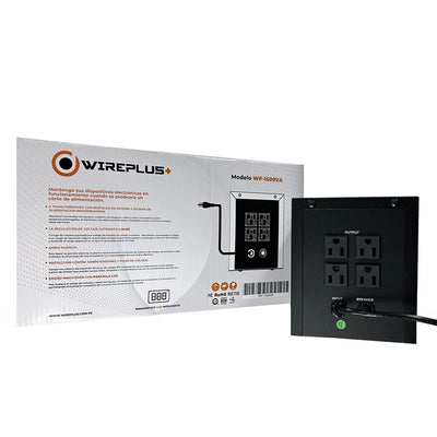 UPS Wireplus con pantalla smart 1500VA/900W 4 Tomas 120VAC