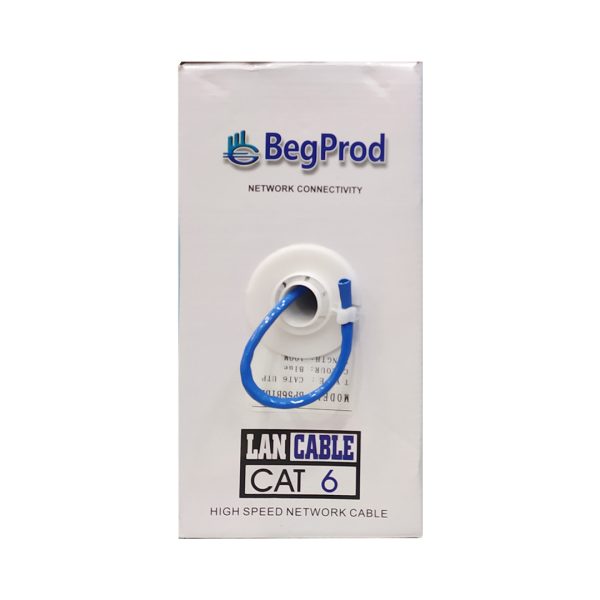 Bobina De Cable UTP CAT6 BEGPROD 305 Mts Interior Azul