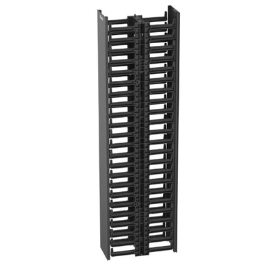 Organizador Vertical de Cables Doble Cara PANDUIT 35' 22U - Plástico Negro 120x306x1054mm