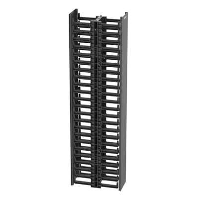 Organizador Vertical de Cables Doble Cara PANDUIT 35' 22U - Plástico Negro 120x306x1054mm