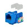 Acoplador Keystone Jack RJ45 CAT5E WIREPLUS en Color Azul