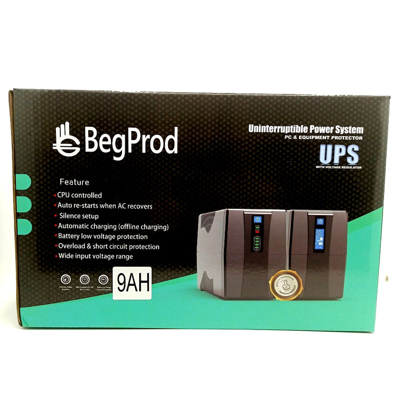 Ups BegProd 1000va 9ah Protector Y Regulador De Voltaje 600w