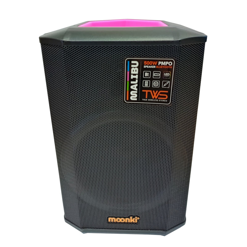 Corneta Moonki Malibu Rosada Led Inalambrica Woofer 500w