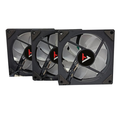 Kit Fan Cooler Rgb Leadertech 3 En 1 Controlador 12cm