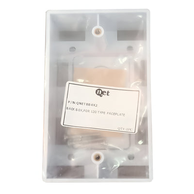 Cajetin Superficial 4X2 QNET Para Faceplate Tipo 120