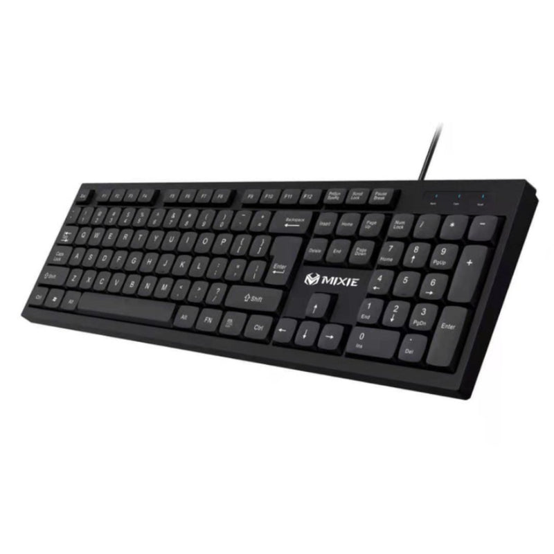 Teclado USB Mixie X7S Para Pc Oficina Hogar