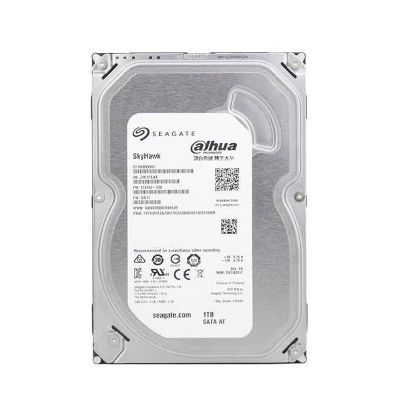 Disco Duro Interno Seagate SkyHawk DAHUA 1TB 3.5" SATA III para Servidores y PC