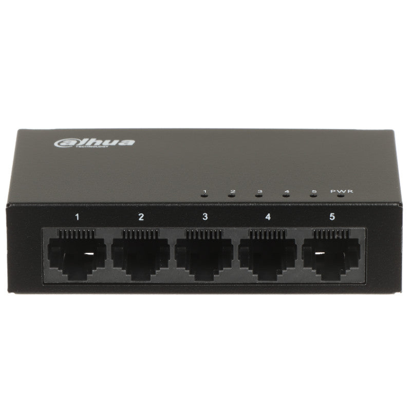 Switch DAHUA No Administrable 5 Puertos Gigabit 10/100/1000 MBPS Metalico