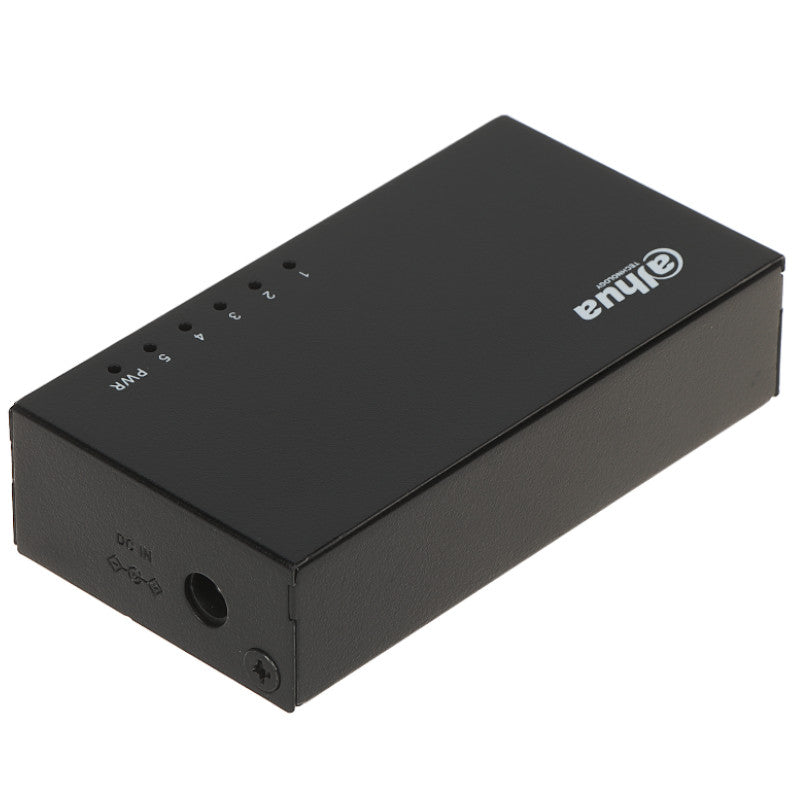 Switch DAHUA No Administrable 5 Puertos Gigabit 10/100/1000 MBPS Metalico