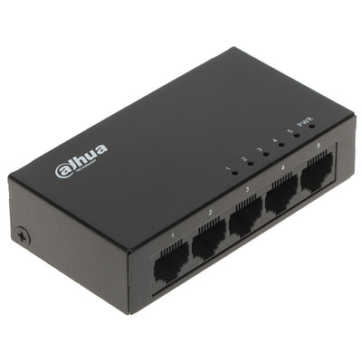 Switch DAHUA No Administrable 5 Puertos Gigabit 10/100/1000 MBPS Metalico